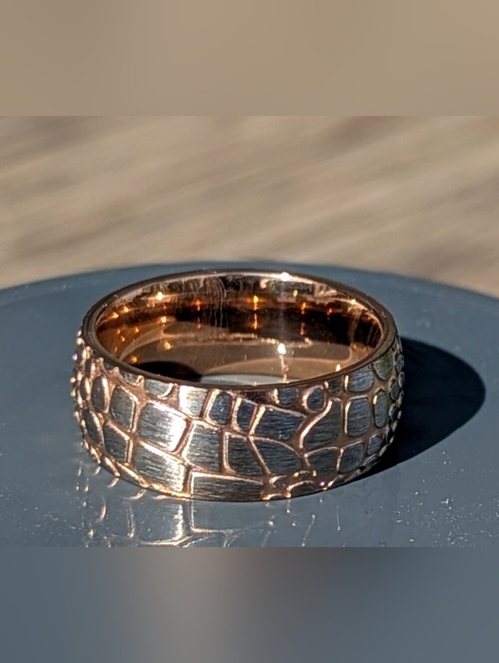 8MM Two-Tone Rose Gold & Silver Superconductor Ring  8 & 11.5